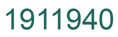 Número 1911940 imagen verde