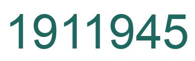 Número 1911945 imagen verde