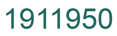 Número 1911950 imagen verde