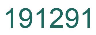 Number 191291 green image