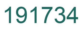 Número 191734 imagen verde