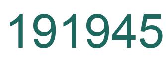 Number 191945 green image