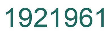 Número 1921961 imagen verde
