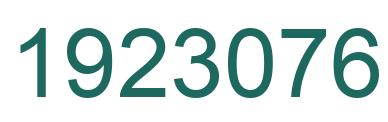 Number 1923076 green image
