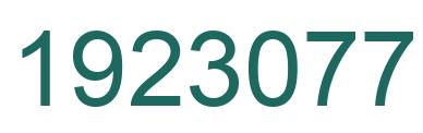 Number 1923077 green image