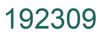 Number 192309 green image