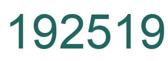 Número 192519 imagen verde