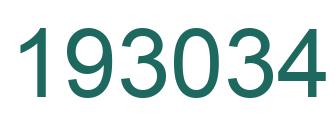 Número 193034 imagen verde