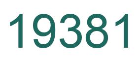 Number 19381 green image
