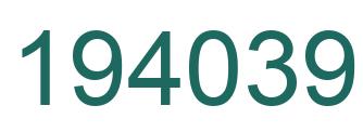 Número 194039 imagen verde