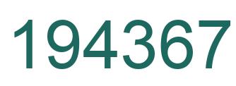Número 194367 imagen verde