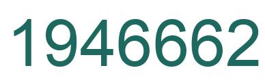 Number 1946662 green image
