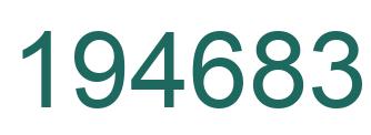 Número 194683 imagen verde