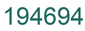 Número 194694 imagen verde