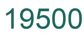 Number 19500 green image