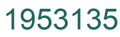 Number 1953135 green image