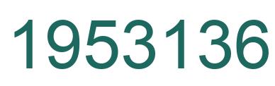 Number 1953136 green image