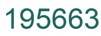 Number 195663 green image