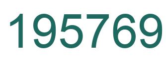 Número 195769 imagen verde