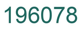 Number 196078 green image