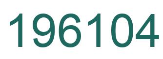 Number 196104 green image