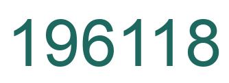 Number 196118 green image