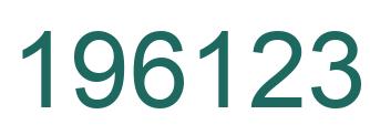 Number 196123 green image