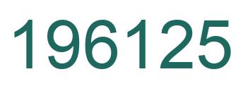 Number 196125 green image