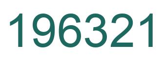 Number 196321 green image
