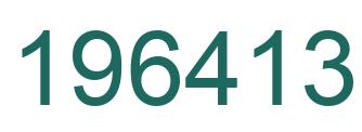 Number 196413 green image
