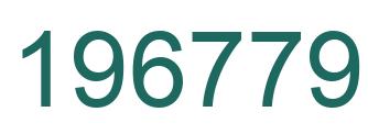 Number 196779 green image