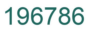 Number 196786 green image