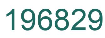 Number 196829 green image