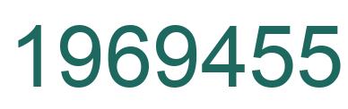 Number 1969455 green image