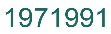 Number 1971991 green image