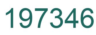 Number 197346 green image