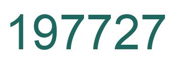 Number 197727 green image
