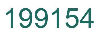 Number 199154 green image