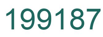 Number 199187 green image