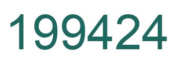 Número 199424 imagen verde