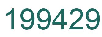 Number 199429 green image