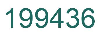 Number 199436 green image