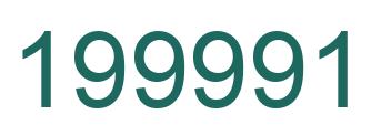 Número 199991 imagen verde