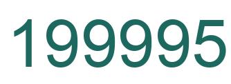 Número 199995 imagen verde