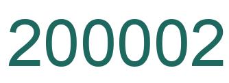 Número 200002 imagen verde