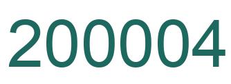 Número 200004 imagen verde