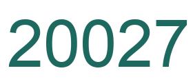 Zahl 20027 grün bild