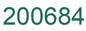 Número 200684 imagen verde