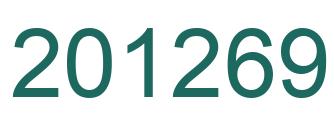 Number 201269 green image