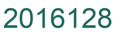 Number 2016128 green image